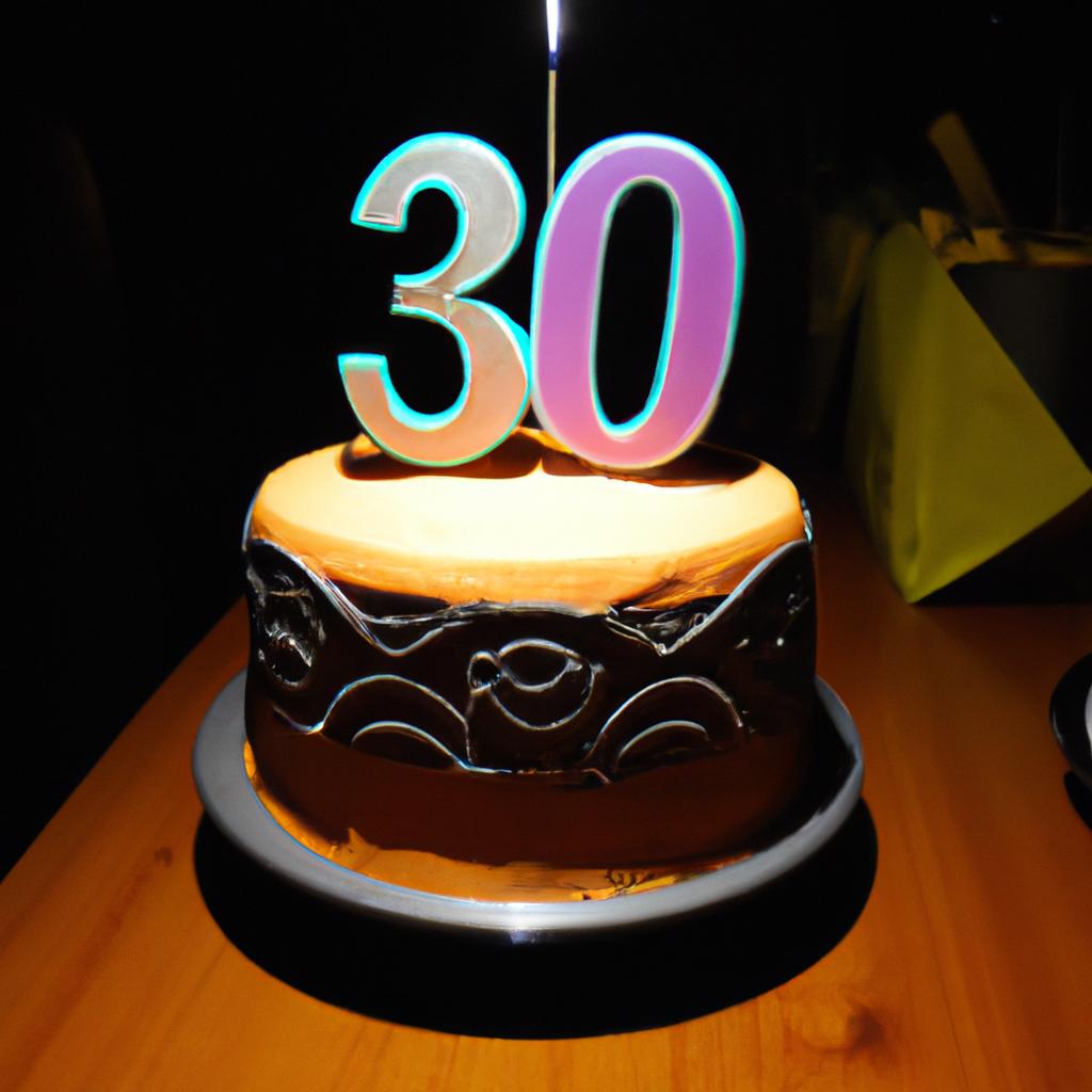 jak udekorować tort na 30 urodziny